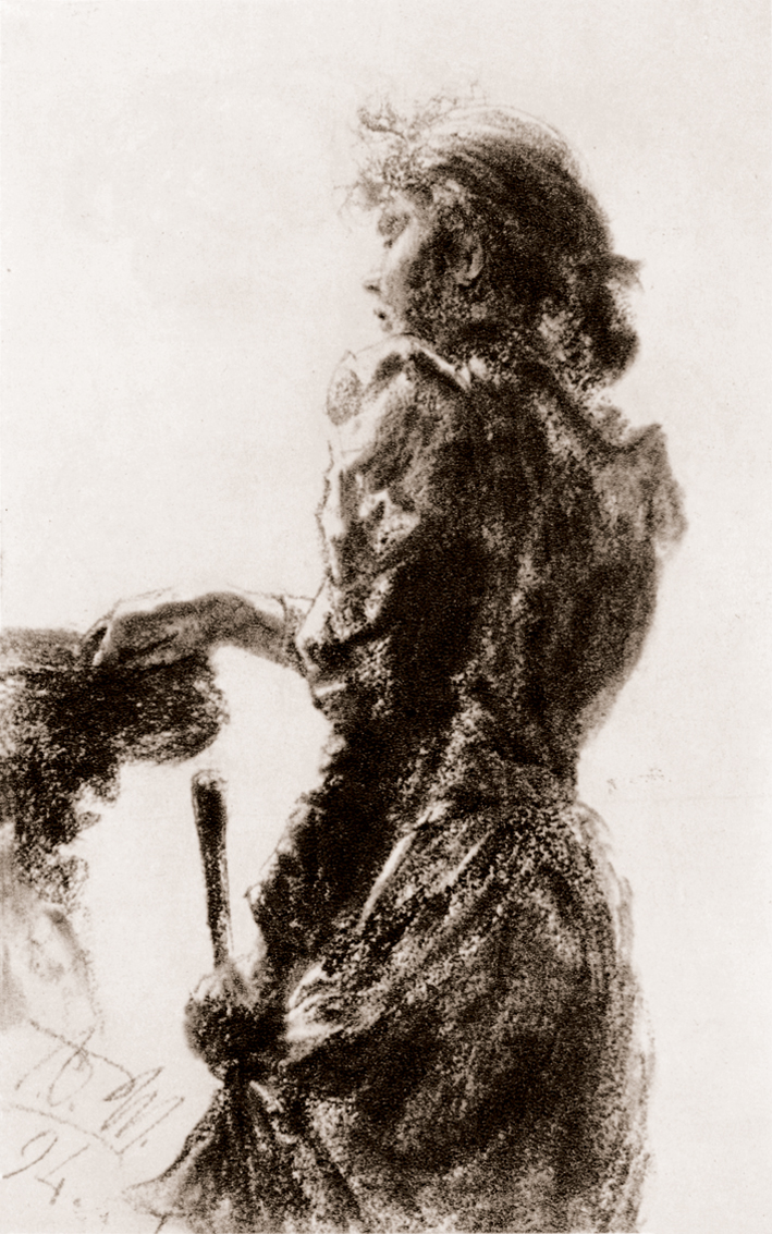  Adolpyh Von Menzel —— 圣水盆边的女孩